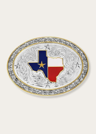 Fibbia Lone Star Pride Texas by Montana Silversmith
