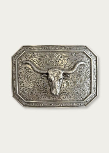 Longhorn Rectangle Schnalle Silver von Ariat