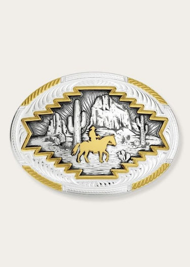 Fibbia The Cowboys Way Western Buckle by Montana Silversmith