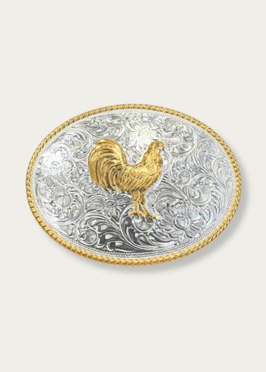 Fibbia Western Oval Standing Rooster by Nocona