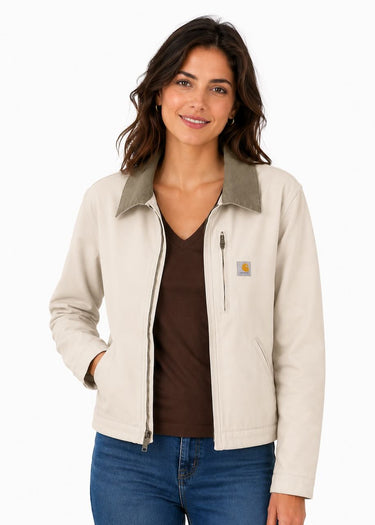 Giacca Donna Canvas Detroit Jacket in Natural by Carhartt
