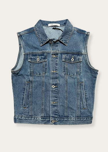 70s women's denim vest of. q2