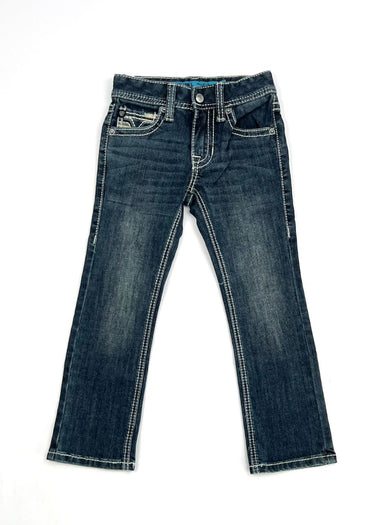 Raised Denim Slim Fit Straight Baby Jeans by Rock & Roll Denim