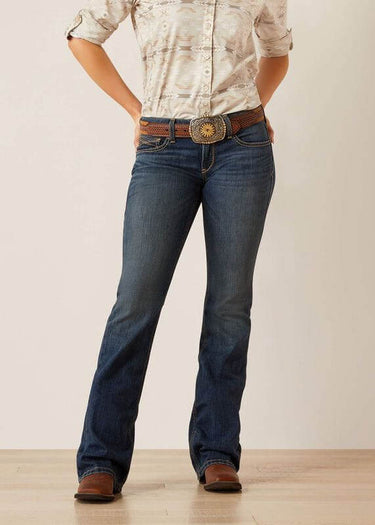 Women's Bootcut Jeans Mid Rise Sonia in Ocean by Ariat