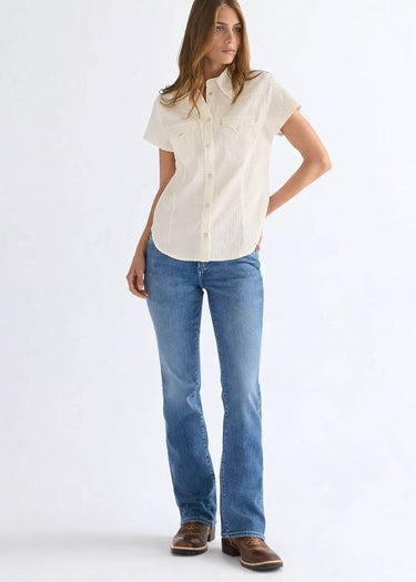 Jeans Bootcut donna in Raven by Wrangler