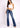 Vorne getragene Bootcut Jeans Grace in LA | Steerhead Stickerei Mid Rise Medium Wash