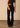 dettaglio flare Jeans donna Jennifer in Black di Kimes Ranch
