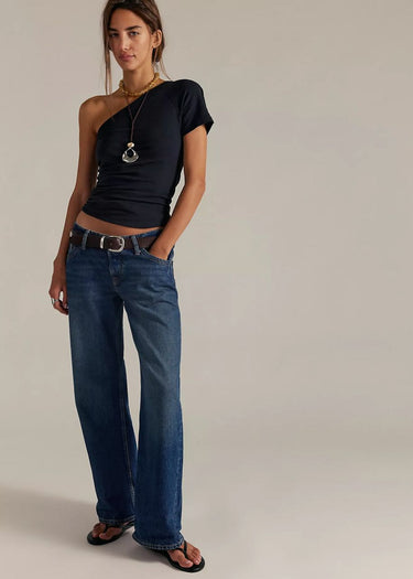 Jeans per donna Tennessee Low Rise BF in outlaw di free people