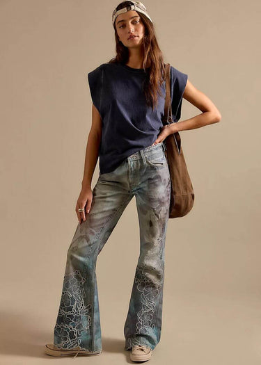 Vaqueros enteros We The Free Illusions Cutwork Mujer by Free People