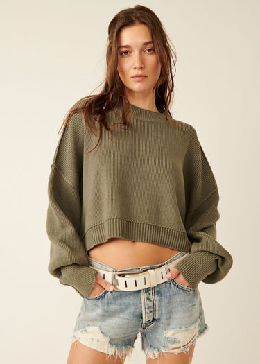 easy street Hemd mit getrocknetem Basilikum von Free People