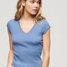 T-shirt donna Essential Lace Trim di Superdy