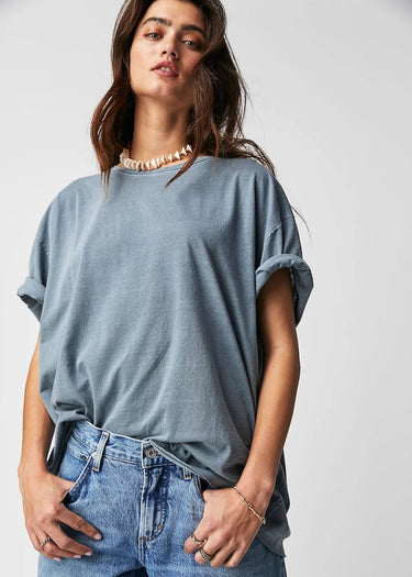 Nina Tee blue mirage Free People T-shirt