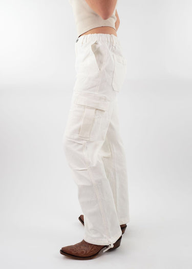 Side White Pantalon cargo pour femmes par Q2