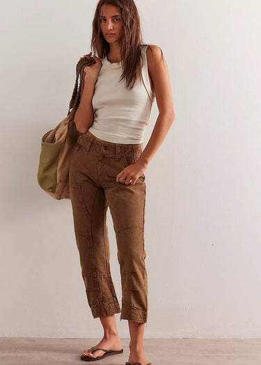 Supersonic Slim Trousers in Breen by Free People