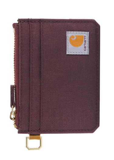 Portefeuille Carhartt Rain Defender® pour femme en Cordura, vin foncé