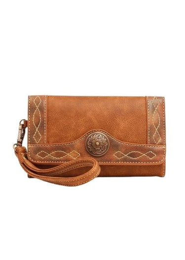 Portefeuille Ivy Clutch en Tan par Nocona