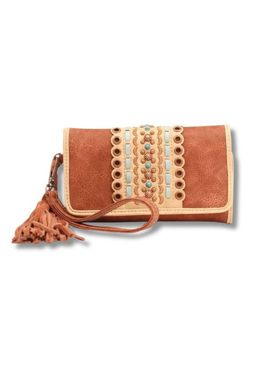 Portefeuille Laney en marron par Nocona