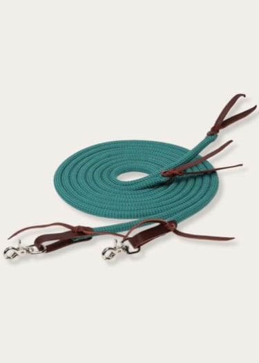 Geteilte Zügel aus Bamboo EcoLuxe™ Türkis/Charcoal von Weaver Leather