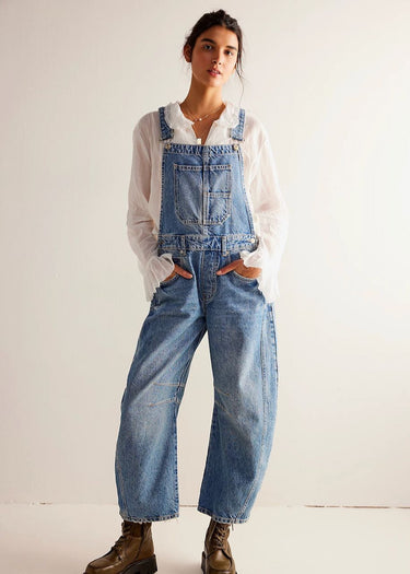 salopette lucky overall light beam di Free People
