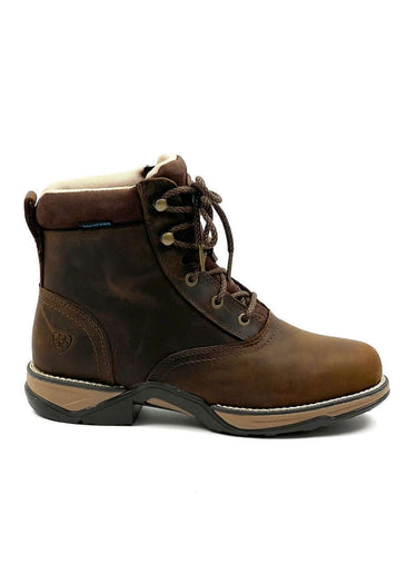 Botte d'équitation Anthem Round Toe Lacer Waterproof pour femmes d'extérieur par Ariat