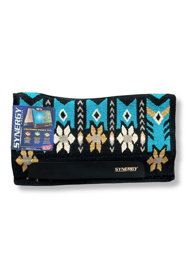 Sillín de alto rendimiento Contoured Wildflower Black Turquoise de Synergy