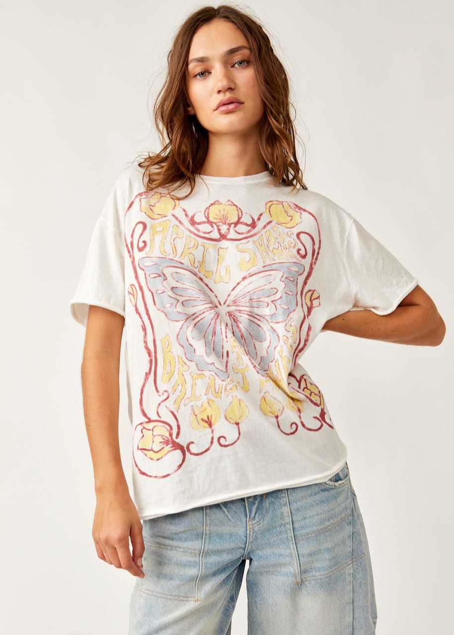 T-shirt Spring Showers di Free People
