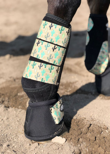 Protège-tibias de cheval modèle cactus par Weaver Leather