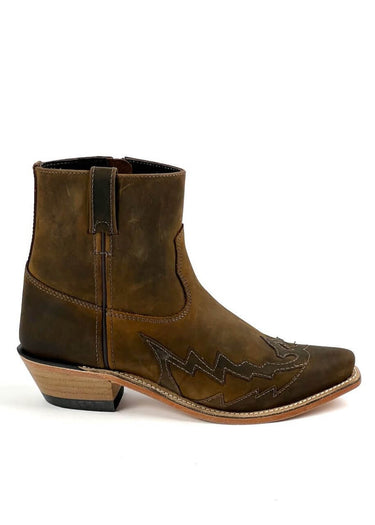 extérieur côté Texan bottines homme Murdock modèle Old West