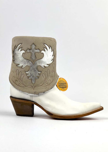 outer side texan boot white for women model C3932 by corral