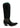 Women's Cowboy Boots model C4134 by Corral in metallic black leather with studded detailing and side zipper.