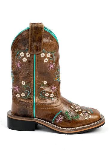 lado externo Botas cowboy niño Floralie de Smoky Mountain