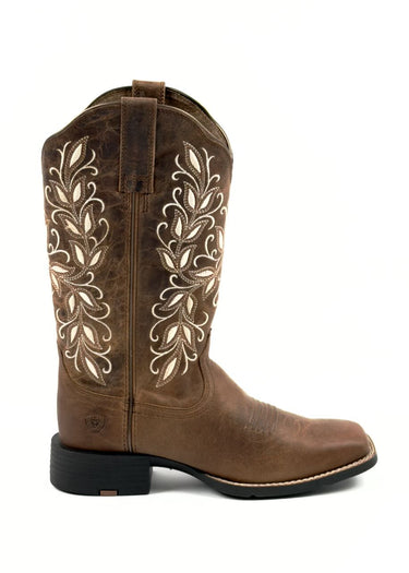 Stivali Western donna Round up Holly pearl di Ariat