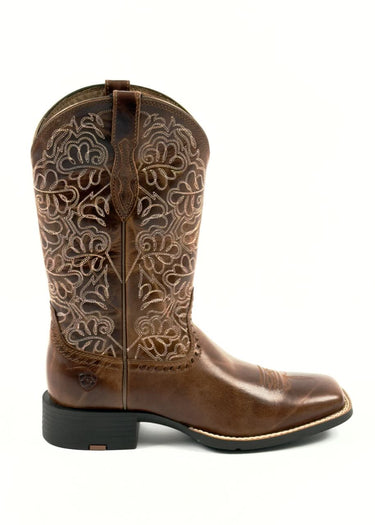 Women's Cowboy Boots Round up Remuda in Aged Tan by Ariat