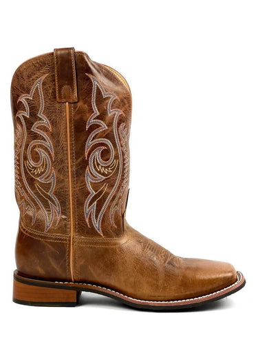 lato esterno stivali western modello Knoxville Vintage Tan di Smoky Mountain