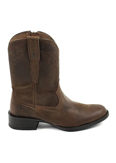 Bottes de cowboy Roper Sonoro en marron massif par Ariat