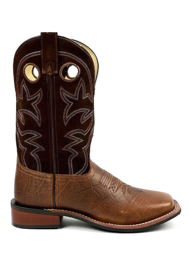 Bottes de cowboy homme silex marron foncé smoky mountain