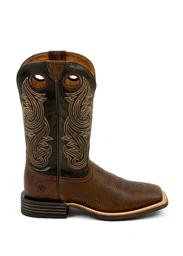 Stivali Western Highland Toughstock in Brown Oiled Rowdy|Timber Olive by Ariat