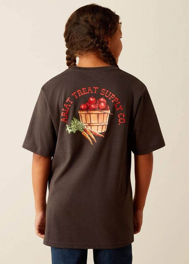 dietro T-shirt bambina Treat Supply in Vintage Black di Ariat