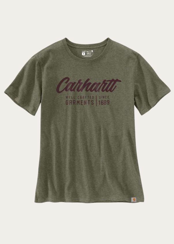 t-shirt donna Basil Heather di Carhartt