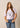 davanti T-shirt donna Bison Skull in Lavender by Kimes Ranch