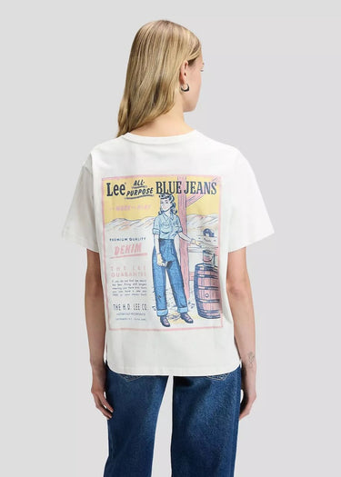 Rückseite des Damen-T-Shirts „Blue Jeans Relaxed“ von Lee
