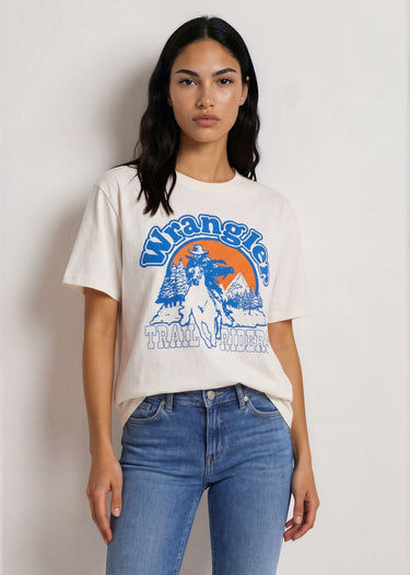 T-shirt donna Loose Girlfriend di Wrangler