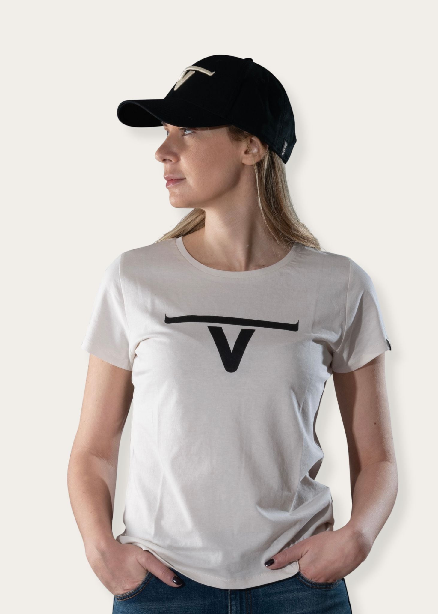 t-shirt donna modello Off White di Bove