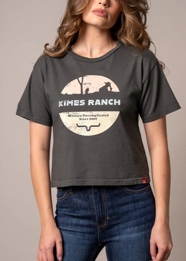 Women's Rancher T-Shirt in Pepper by Kimes Ranch
