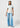 Full-length Women's Ringer T-shirt in Vintage White by Wrangler