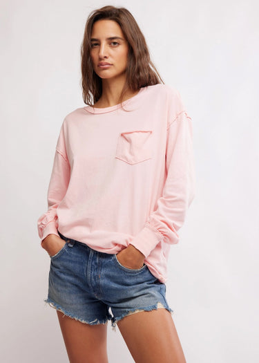 Fade Into You T-shirt in Pale Rosette by Free People
