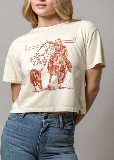 T-shirt Kimes of a Party in Ivory by Kimes Ranch