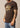 lato T-shirt uomo Circular Serape in Dark Chocolate di Kimes Ranch