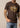 dettaglio T-shirt uomo Circular Serape in Dark Chocolate di Kimes Ranch