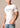 lato T-shirt Easy Does it in White di Kimes Ranch